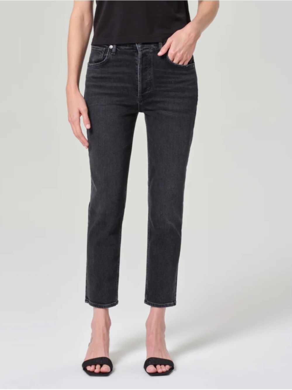 AGOLDE Riley Jeans in Black
